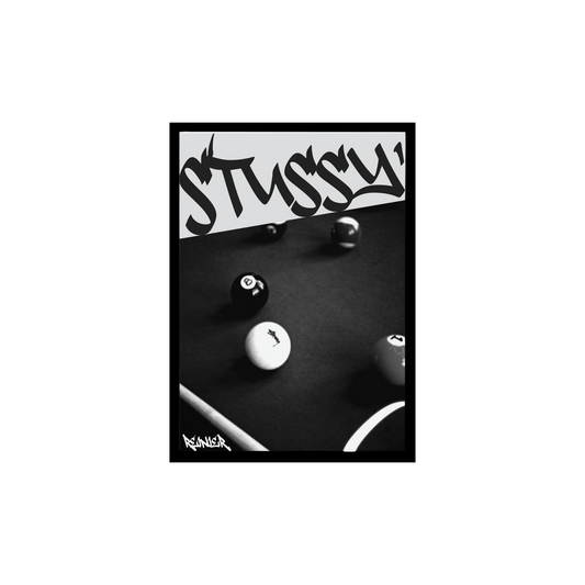 Stussy pool table poster