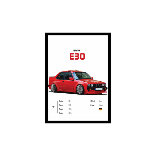 BMW E30 Posters